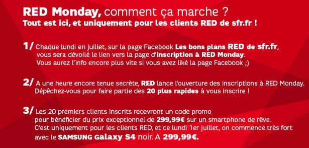 forfait RED Samsung Galaxy S4